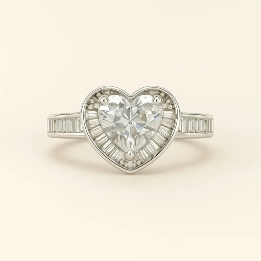 Eternal Heart 925 Sterling Silver Ring - Alymwndw