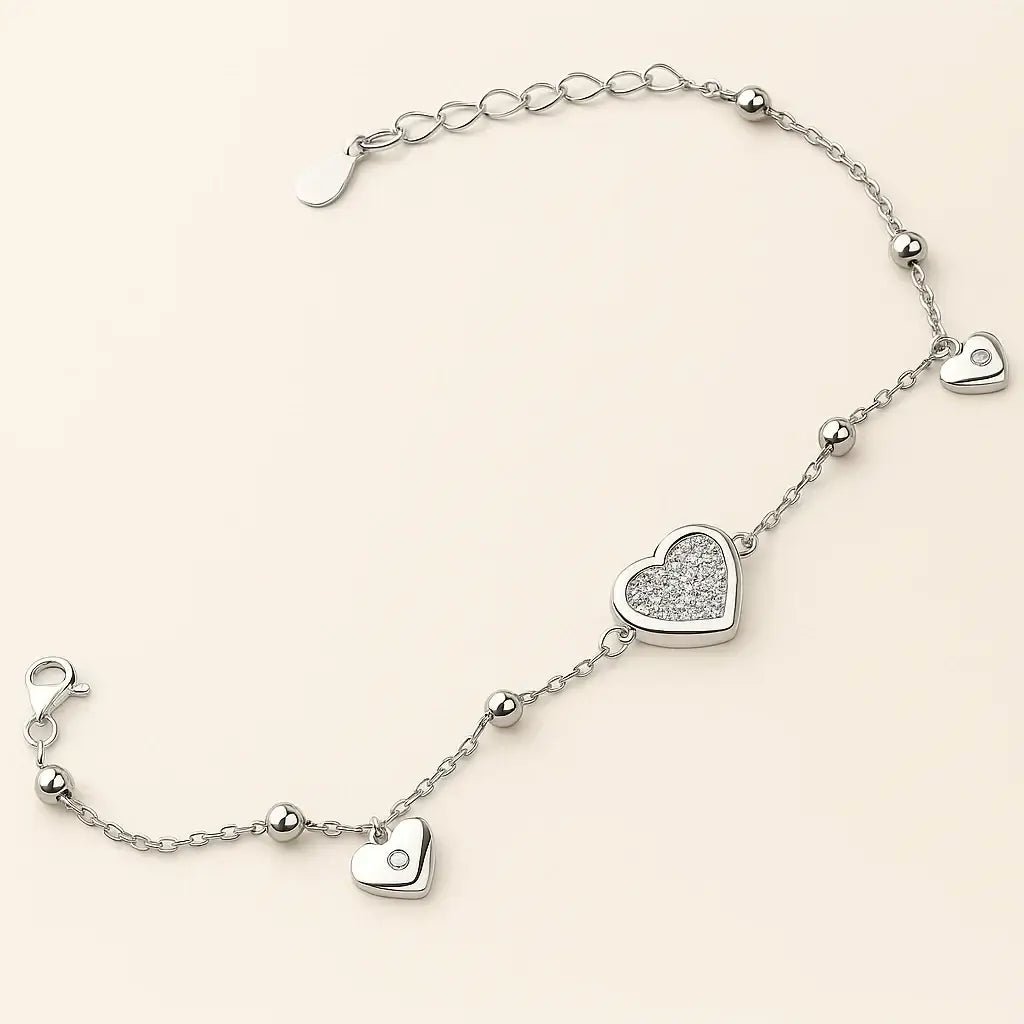 Eternal Hearts Gold - Plated Bracelet - Alymwndw