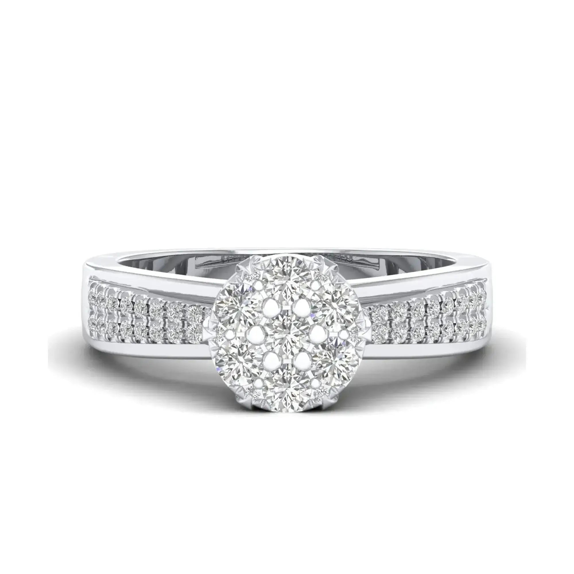 Exquisite Moissanite Diamond Ring – Silver, Gold & Platinum | GRA Certified & Customizable - Alymwndw