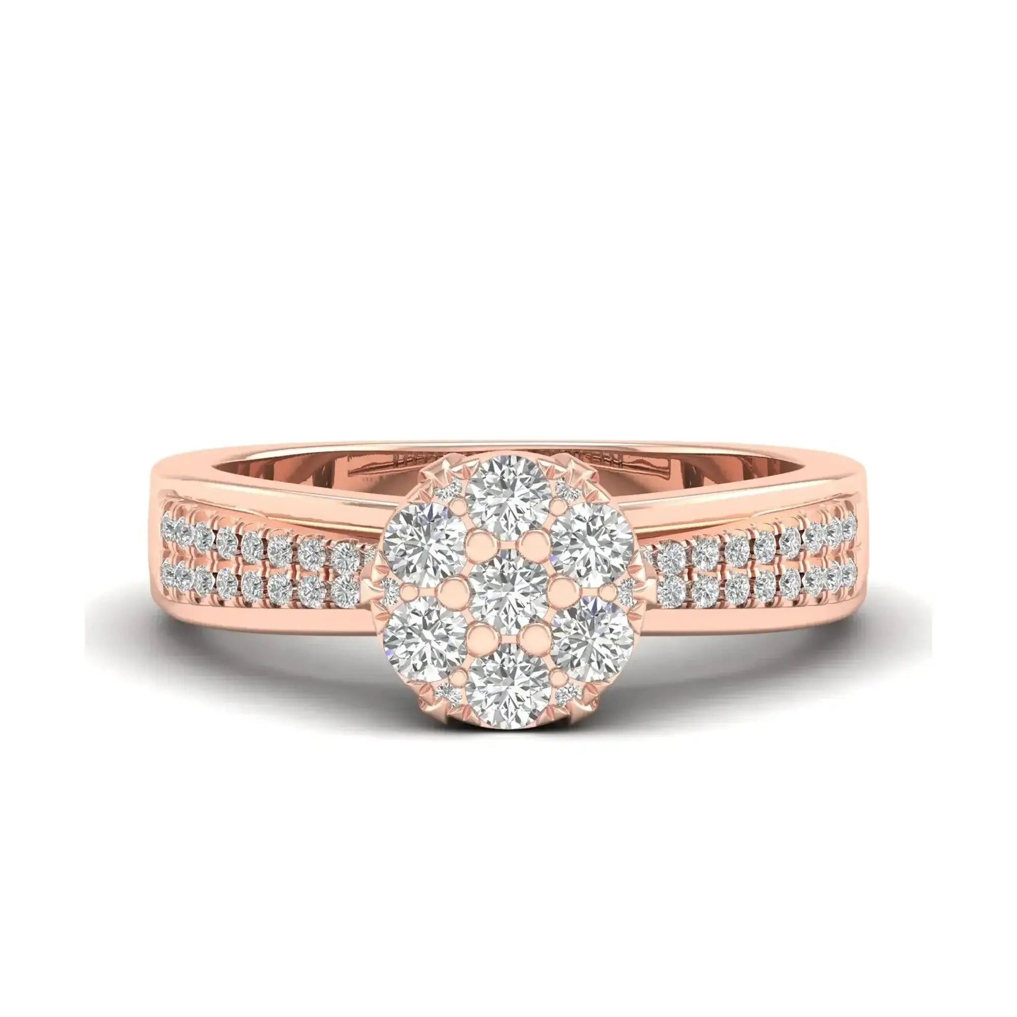 Exquisite Moissanite Diamond Ring – Silver, Gold & Platinum | GRA Certified & Customizable - Alymwndw