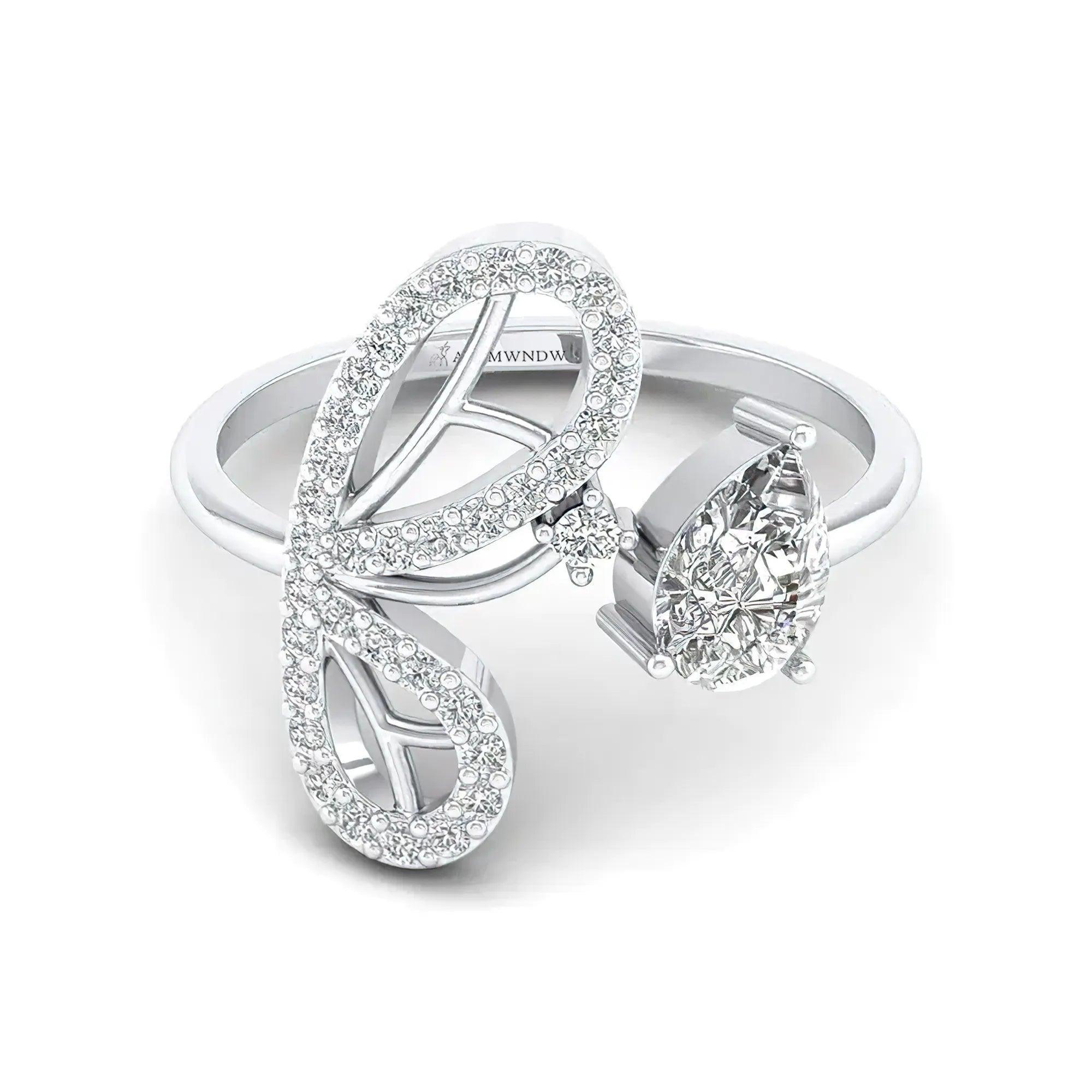 Exquisite Ring With Lab Grown Diamond - Alymwndw