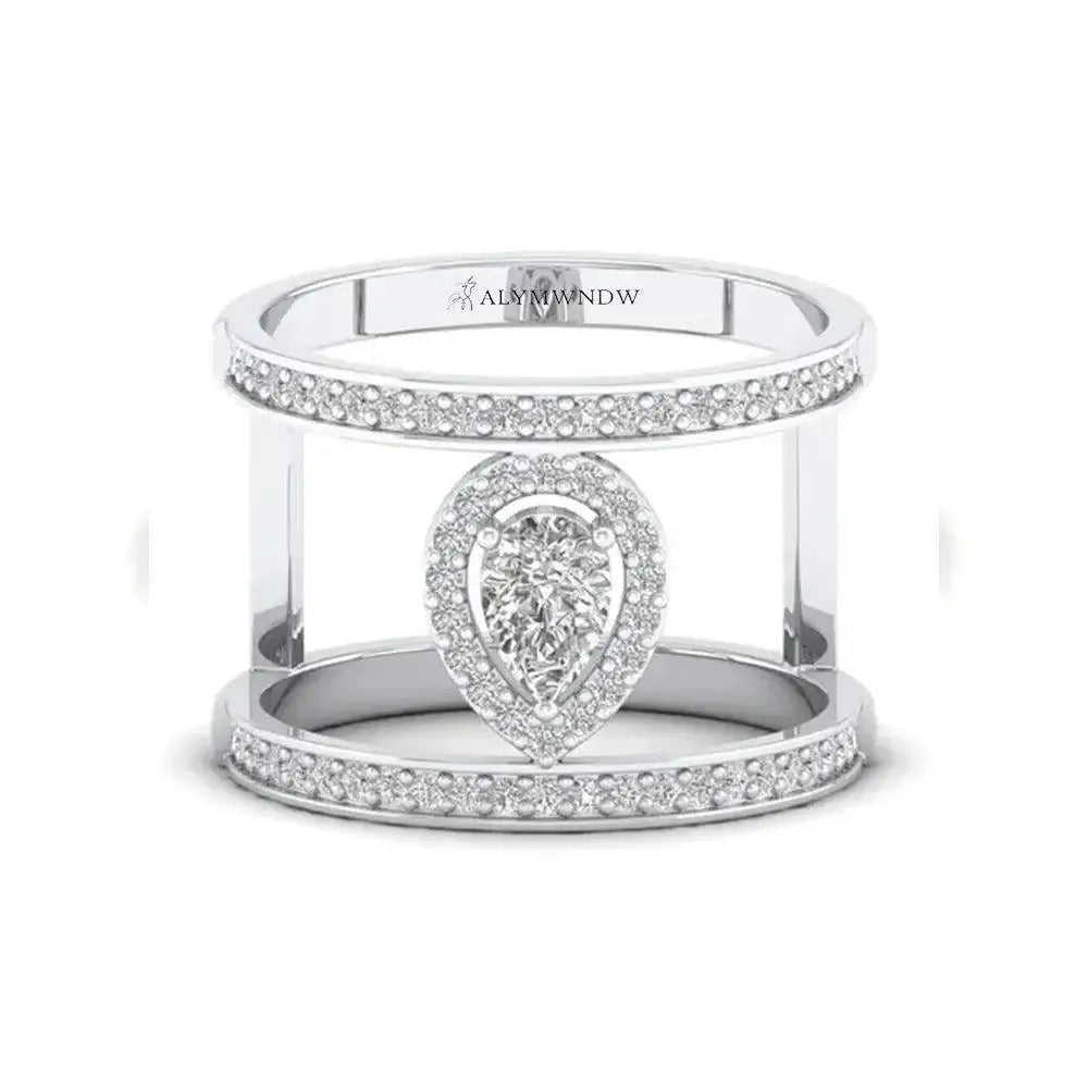 Fancy Lab Grown Diamond Ring | Alymwndw Jewellery - Alymwndw