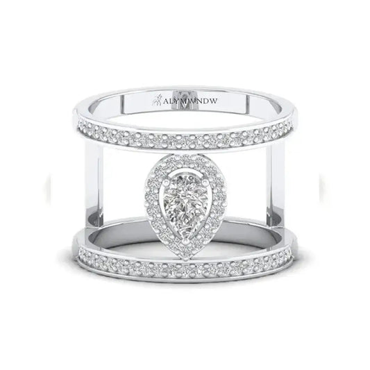 Fancy Lab Grown Diamond Ring | Alymwndw Jewellery - Alymwndw