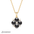 Floral Pearl Necklace – Elegant Flower Pearl Pendant - Alymwndw