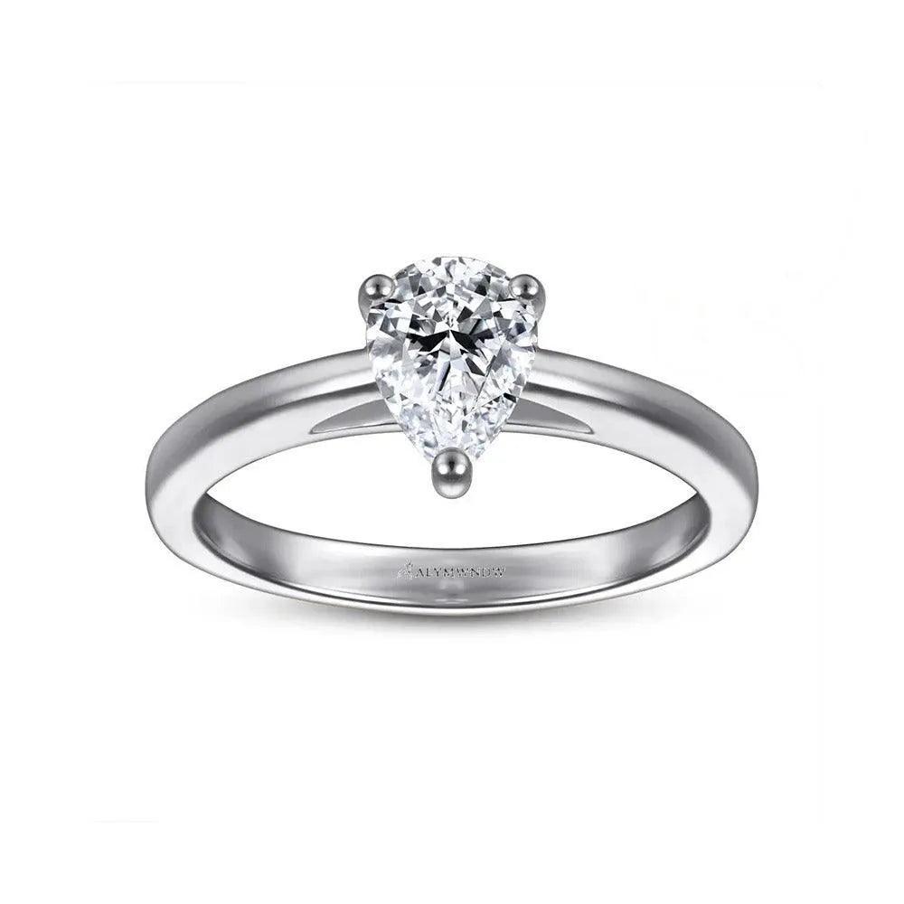Gleaming Ring With Lab Grown Diamond - Alymwndw