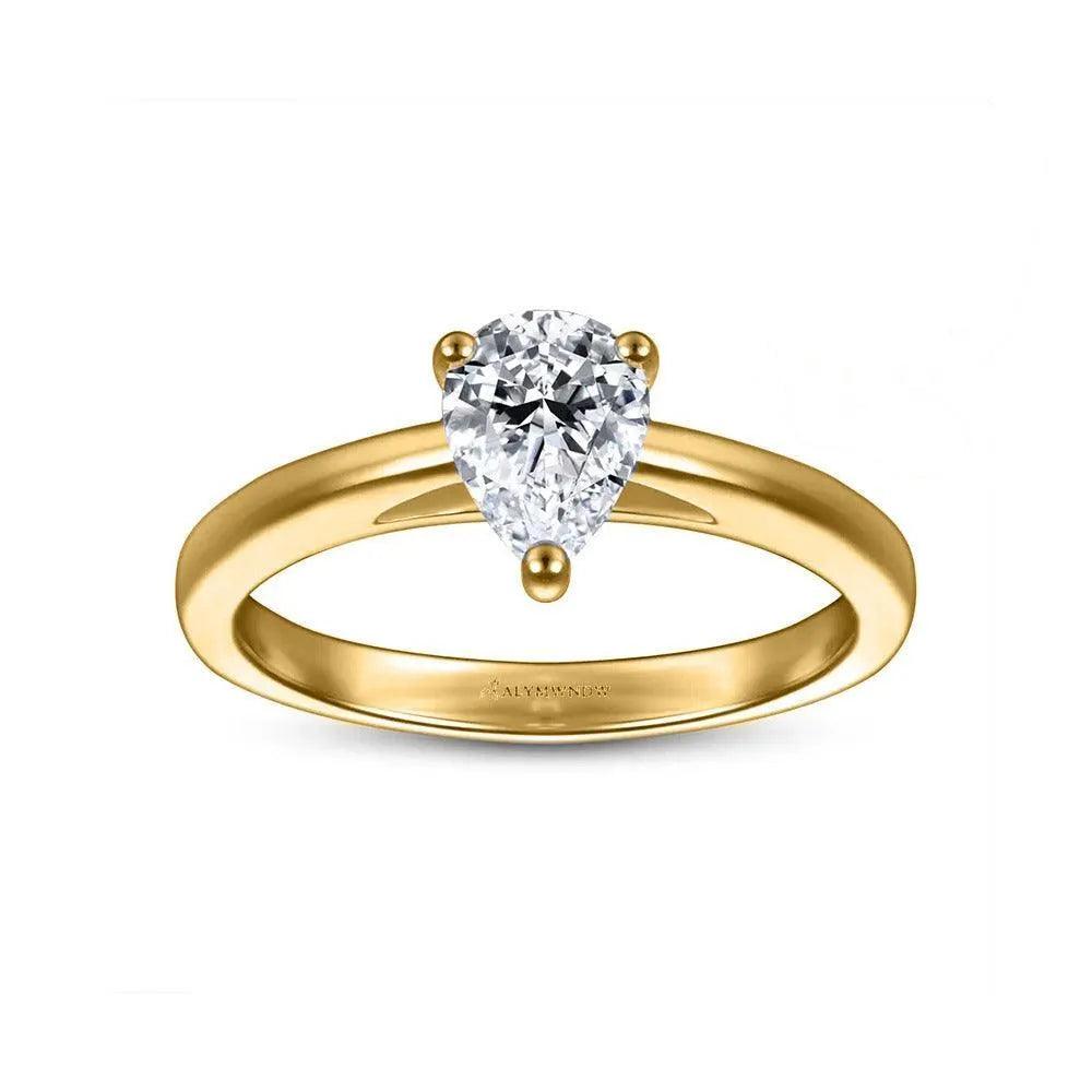 Gleaming Ring With Lab Grown Diamond - Alymwndw