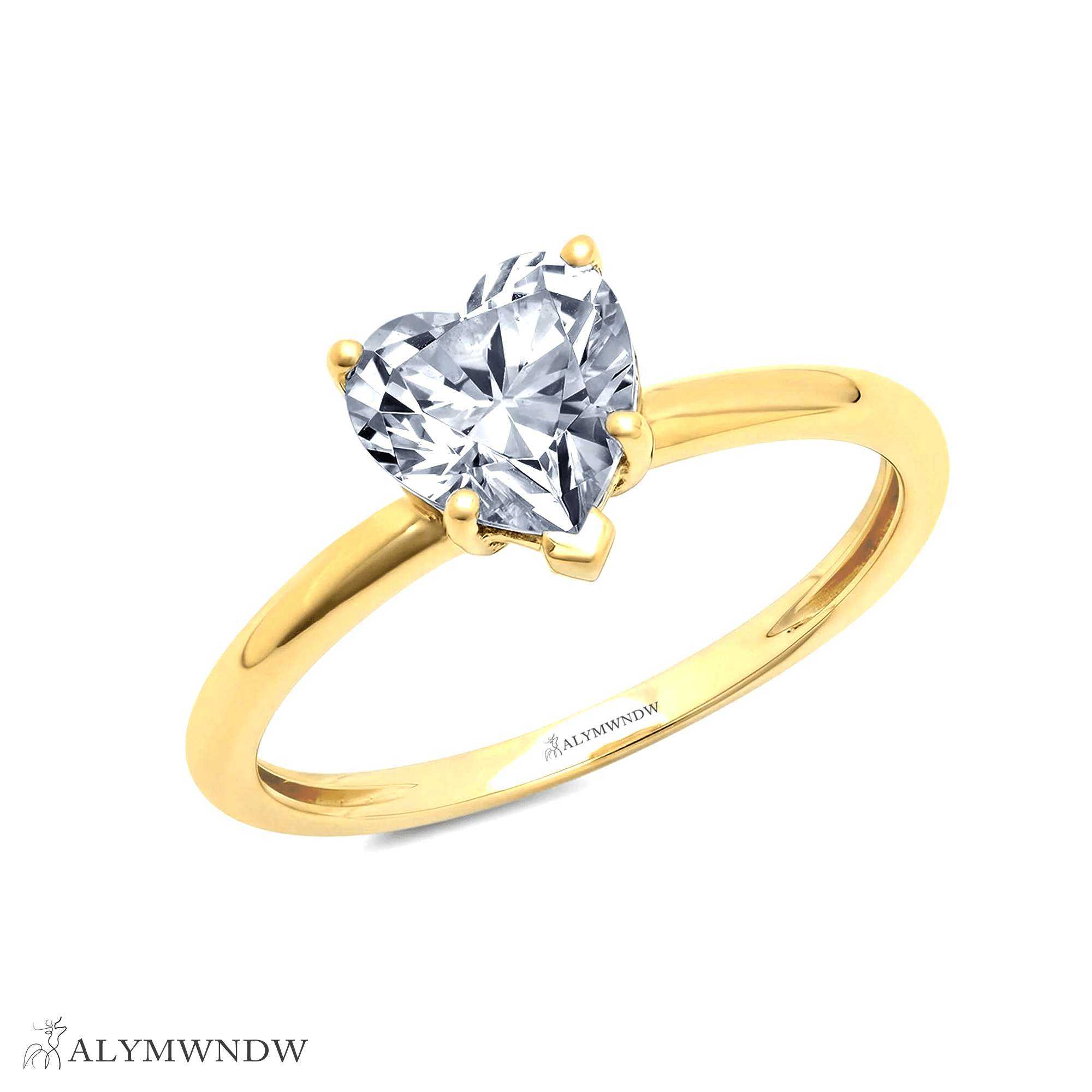 Heart Cut Lab Grown Diamond Ring – Romantic & Elegant | Alymwndw Jewellery - Alymwndw