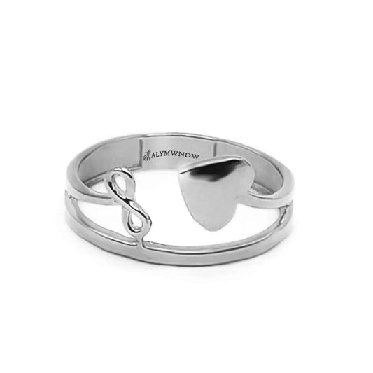 Heart Design Wedding Band Rings – Gold, Platinum & Rose Gold (WB122R - Alymwndw