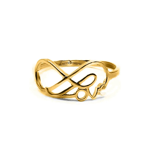 Infinity Love Ring – Gold, Platinum & Rose Gold (WB119 - Alymwndw