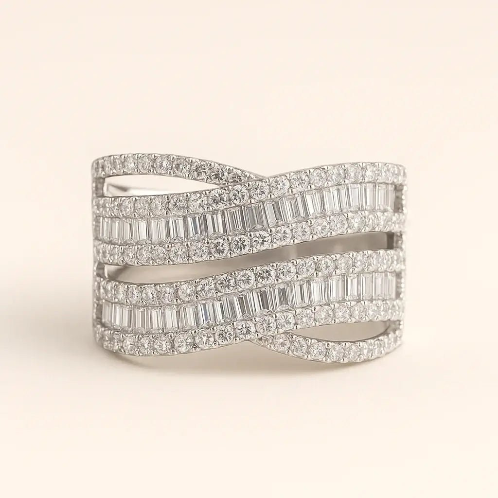 Interstellar Flow 925 Sterling Silver Ring - Alymwndw