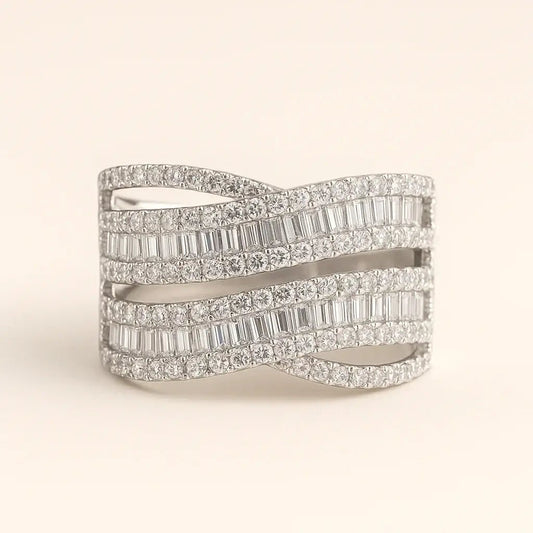 Interstellar Flow 925 Sterling Silver Ring - Alymwndw