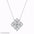 Lab Grown Diamond Clover Pendant Necklace 18K Gold / Platinum - Alymwndw
