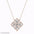 Lab Grown Diamond Clover Pendant Necklace 18K Gold / Platinum - Alymwndw