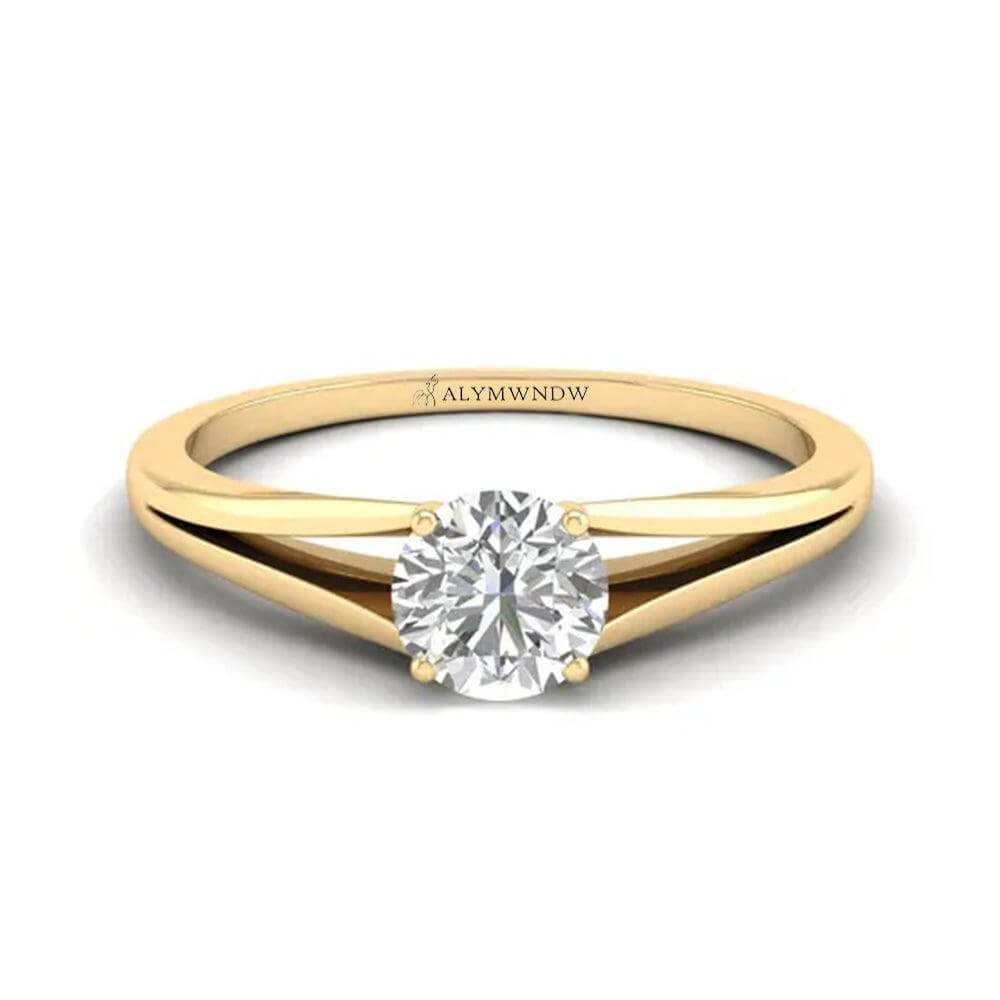 Lab Grown Diamond Ring for Women in Gold & Platinum | Alymwndw Jewellery - Alymwndw