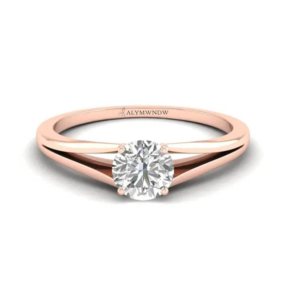 Lab Grown Diamond Ring for Women in Gold & Platinum | Alymwndw Jewellery - Alymwndw