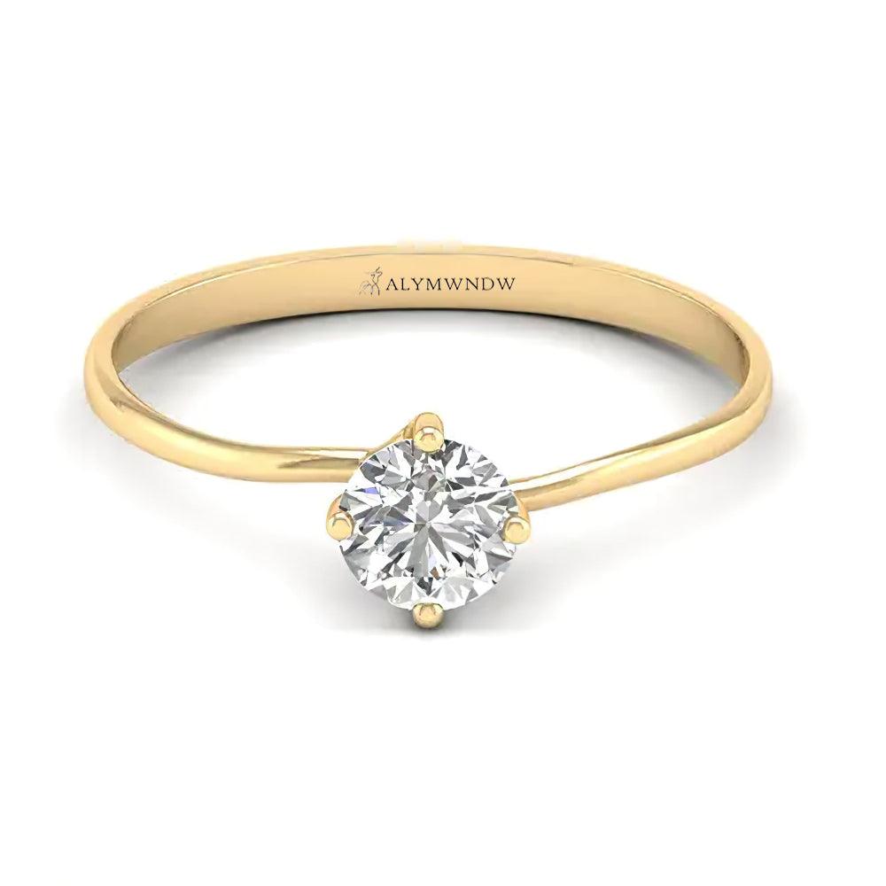 Lab Grown Diamond Ring – Gold, Silver & Platinum | Alymwndw Jewellery - Alymwndw