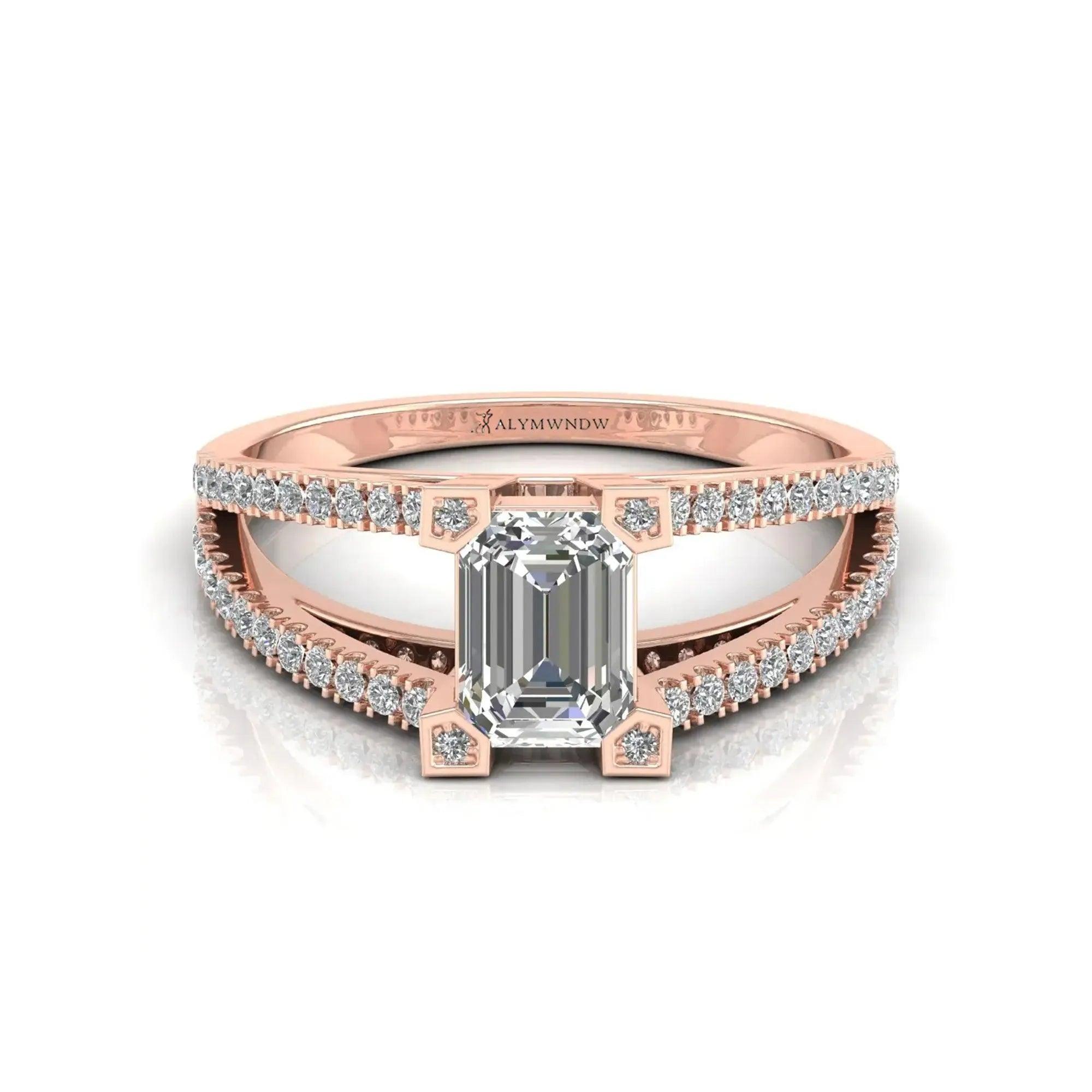 Lady Ring With Lab Grown Diamond - Alymwndw