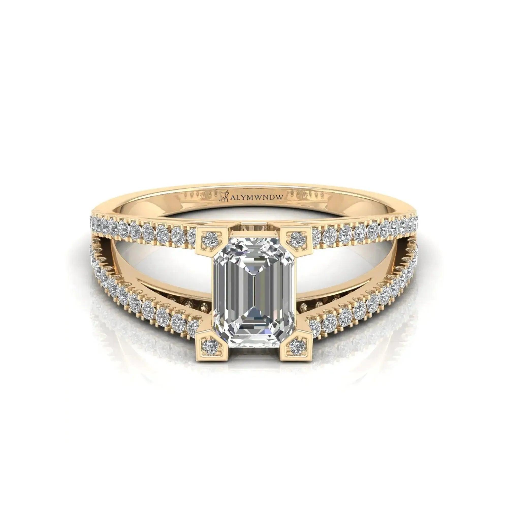 Lady Ring With Lab Grown Diamond - Alymwndw