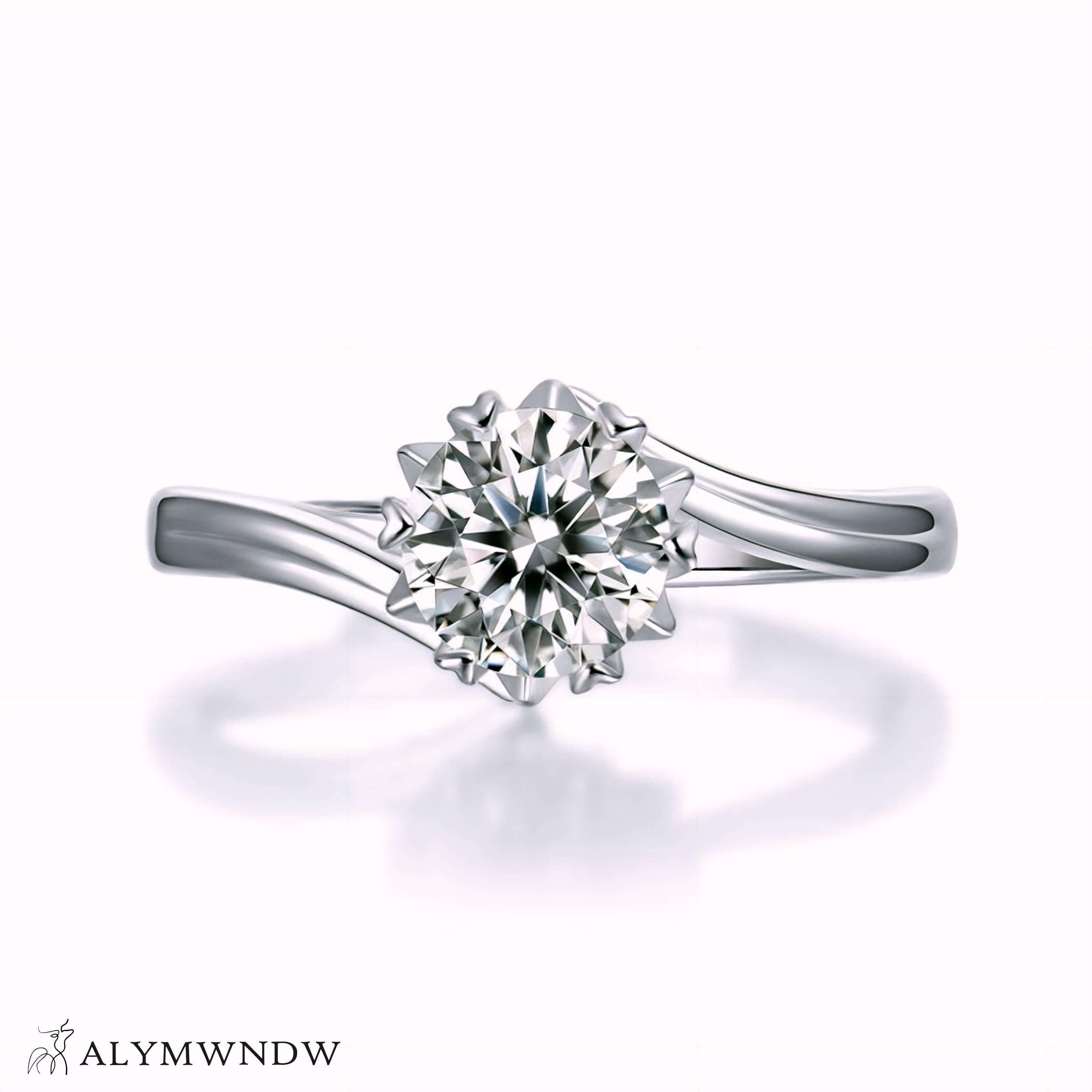 LD004RAlymwndw Jewellery Women’s Lab Grown Diamond Ring – Classic Radiance - Alymwndw