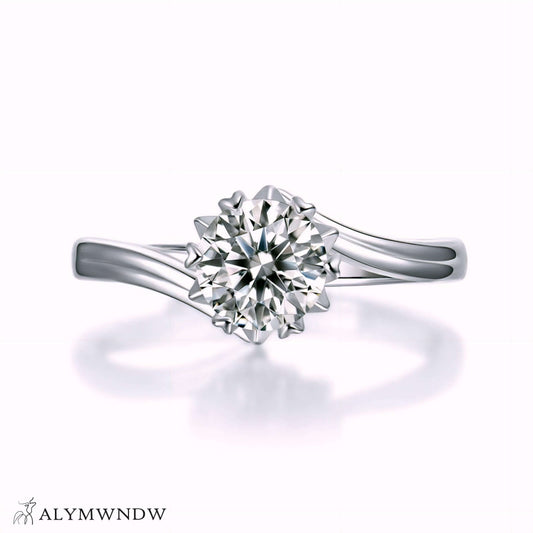 LD004RAlymwndw Jewellery Women’s Lab Grown Diamond Ring – Classic Radiance - Alymwndw