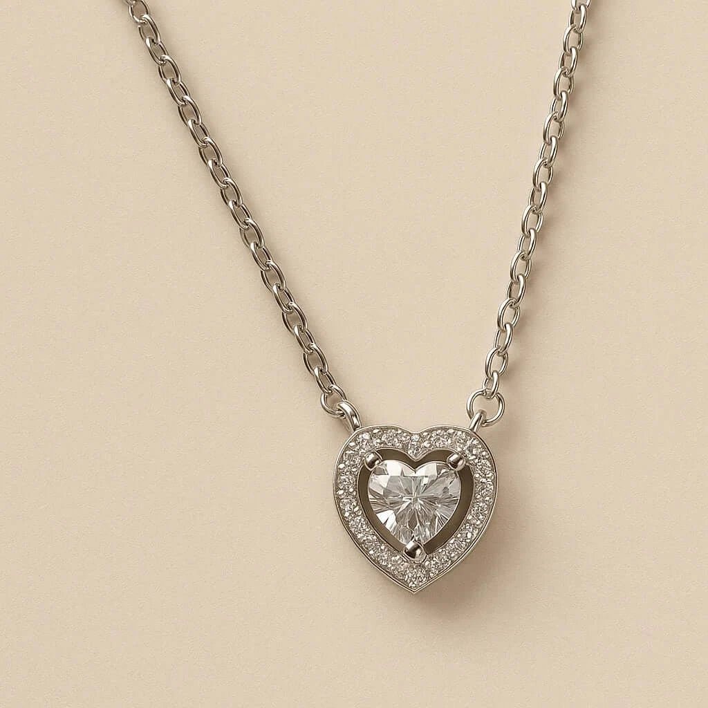 Love's Embrace 925 Sterling Silver & Gold - Plated Necklace - Alymwndw