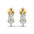 Luminous Grace Moissanite Earrings – Silver, Gold & Platinum - Alymwndw