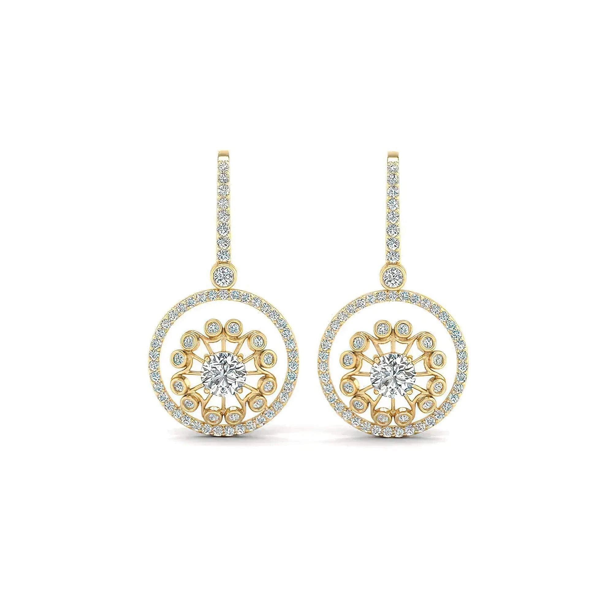 Luxe Spark Moissanite Earrings in Silver, Gold & Platinum - Alymwndw