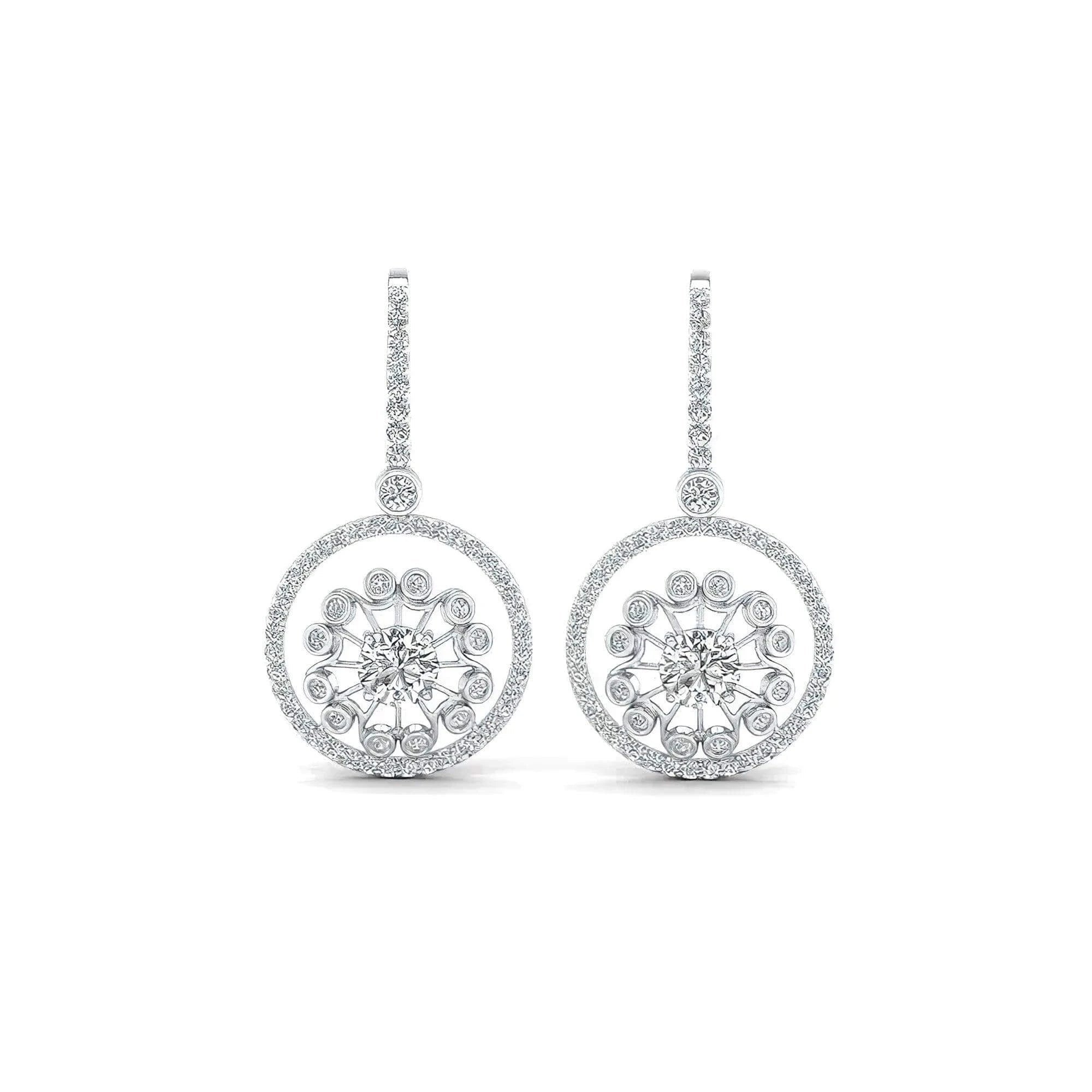 Luxe Spark Moissanite Earrings in Silver, Gold & Platinum - Alymwndw