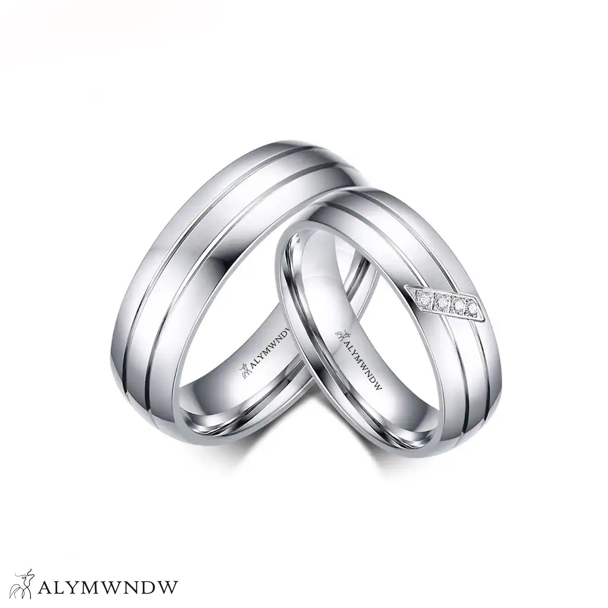 Luxury Couple Bands – Gold, Silver & Rose Gol - Alymwndw