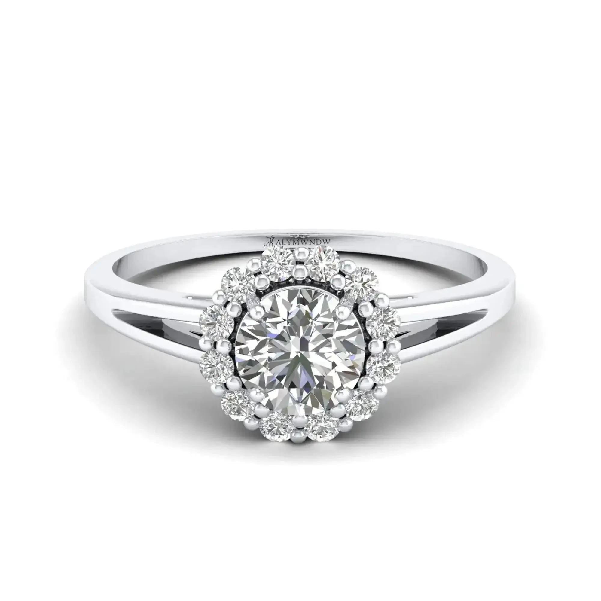 Luxury Moissanite Diamond Ring – Silver, Gold & Platinum | GRA Certified & Customizable - Alymwndw