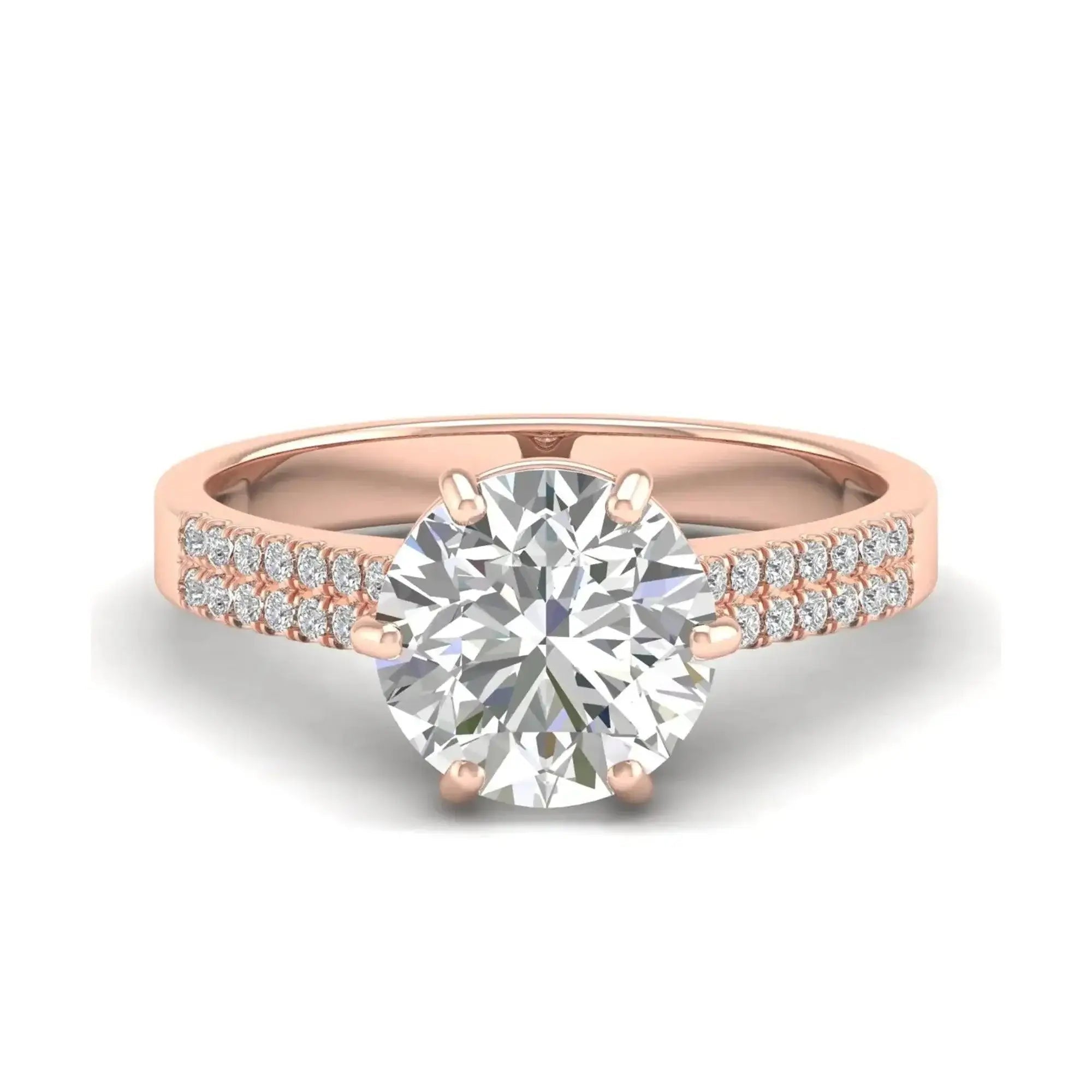 Luxury Moissanite Diamond Ring – Silver, Gold & Platinum | GRA Certified & Customizable - Alymwndw