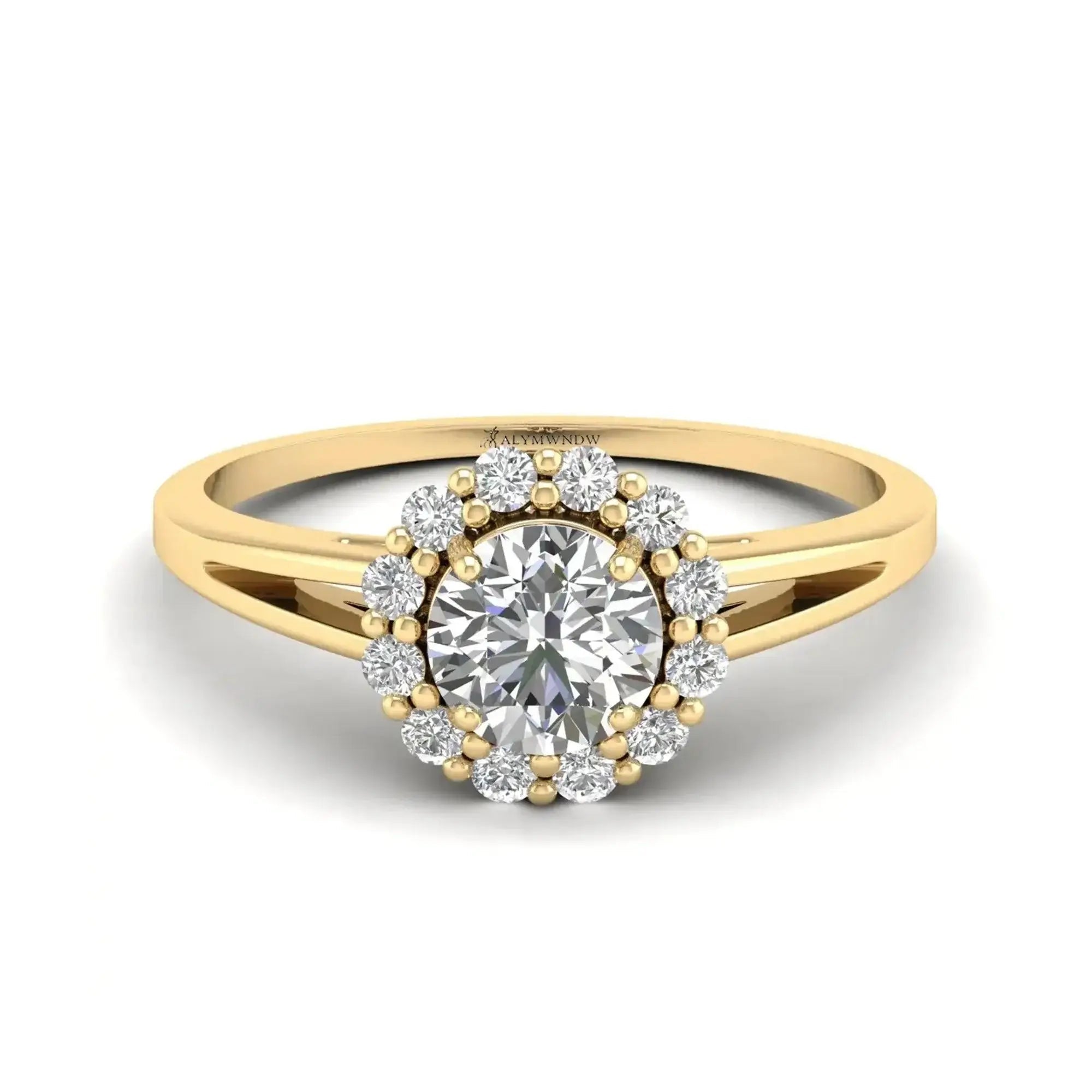 Luxury Moissanite Diamond Ring – Silver, Gold & Platinum | GRA Certified & Customizable - Alymwndw