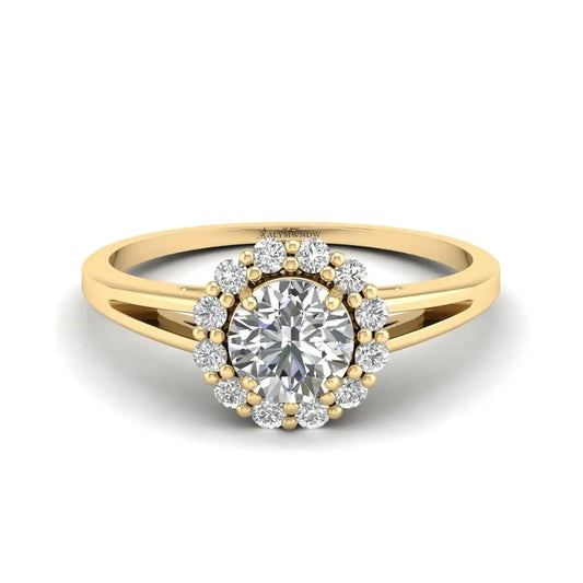 Luxury Moissanite Diamond Ring – Silver, Gold & Platinum | GRA Certified & Customizable - Alymwndw