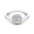 Luxury Moissanite Diamond Ring with Side Stones – Silver, Gold & Platinum | Customizable - Alymwndw