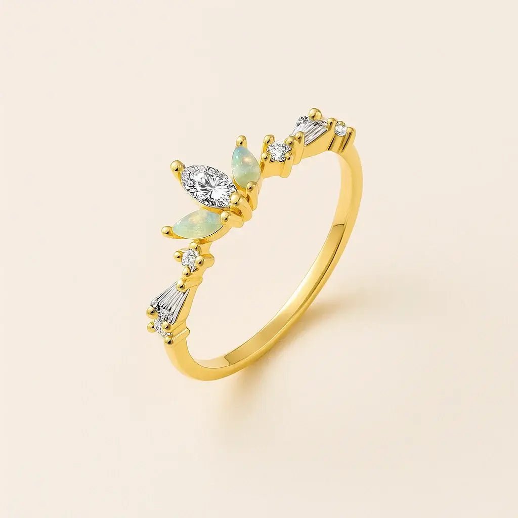 Marquise Glow – 925 Silver Moissanite Ring - Alymwndw