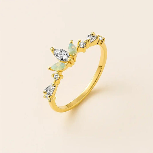 Marquise Glow – 925 Silver Moissanite Ring - Alymwndw