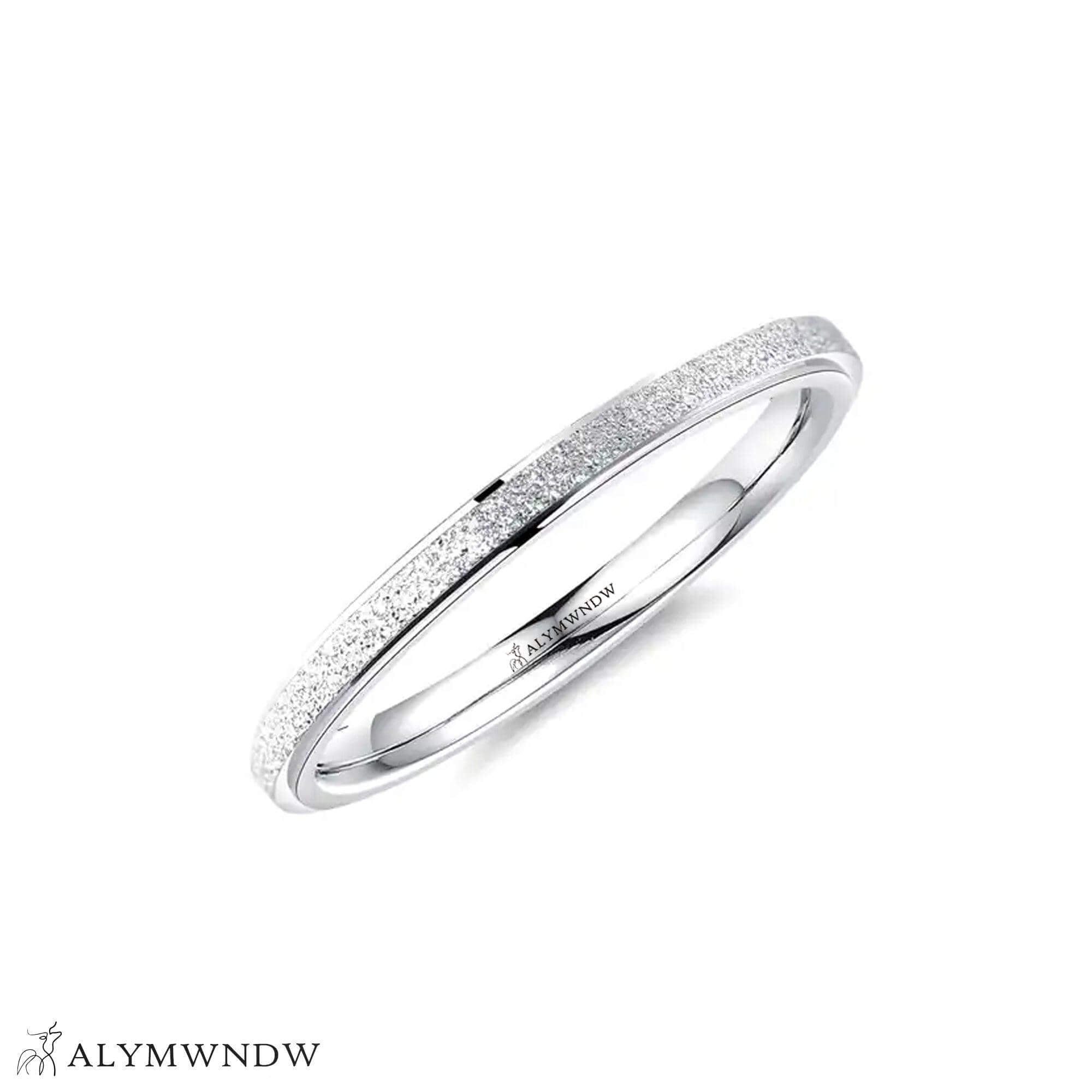 Minimal Textured Ring – Gold, Silver & Rose Gold - Alymwndw