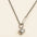 Modern love silver necklace with heart pendant on a stylish chain in polished 925 sterling silver.
