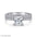 Modern Square Diamond Ring Set – Gold, Platinum & Silver - Alymwndw