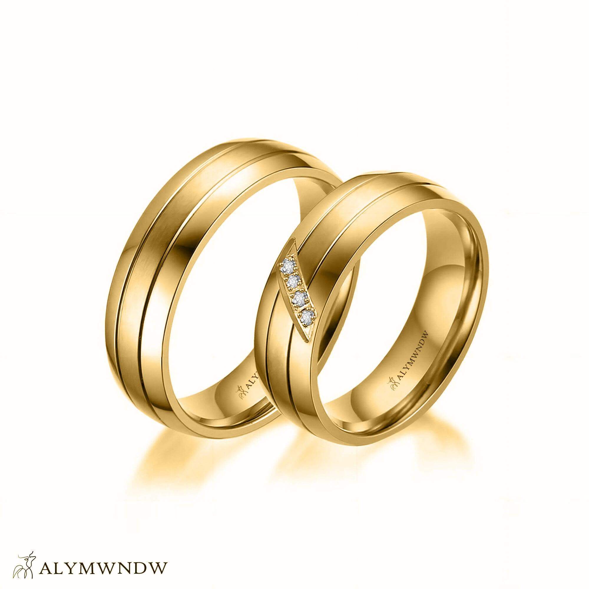 MOLAN Elegant Wedding Rings – Luxury Gold, Silver & Platinum - Alymwndw