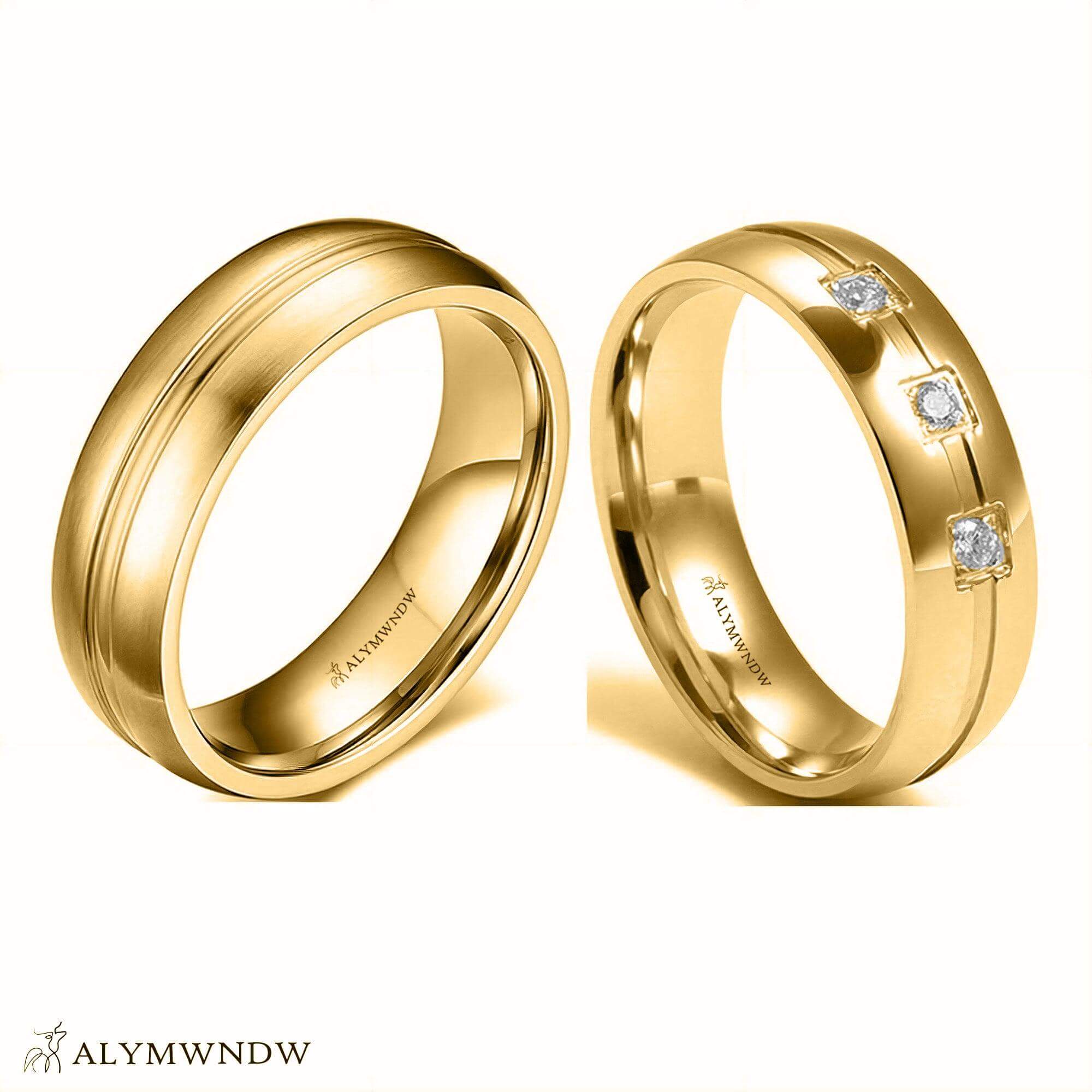MORZE Luxury Wedding Ring – Gold, Silver & Platinum - Alymwndw
