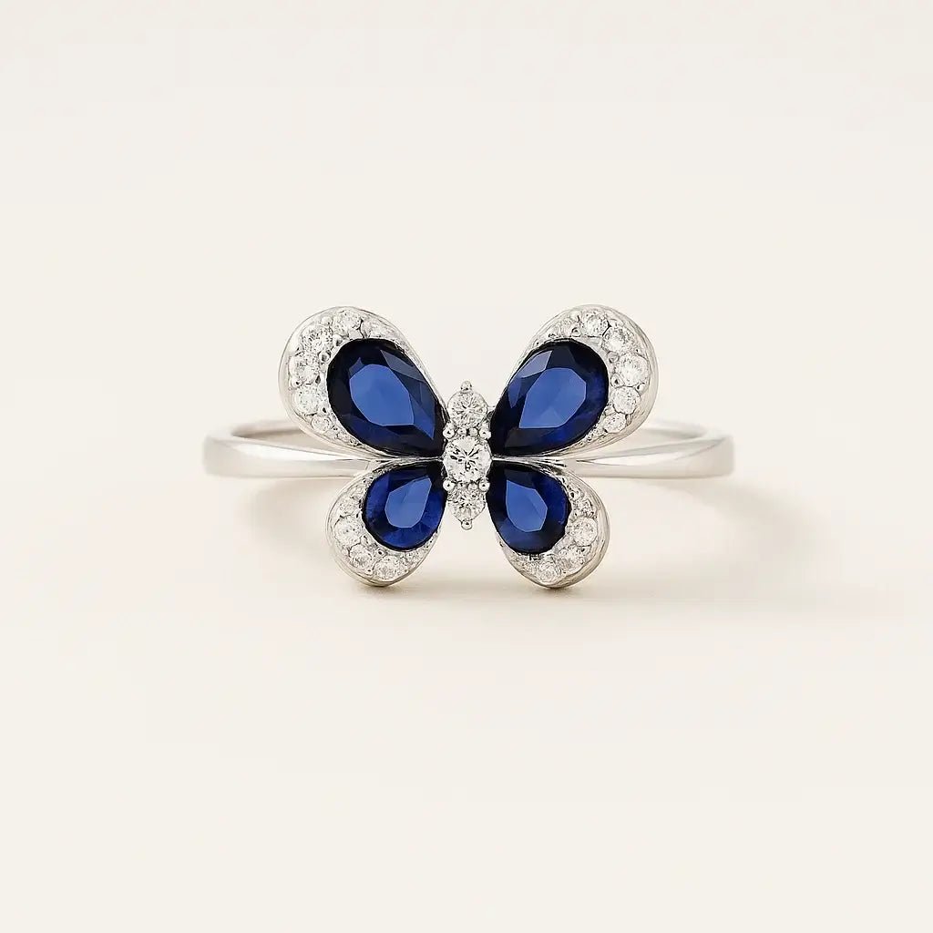 Mystic Butterfly 925 Sterling Silver Ring - Alymwndw