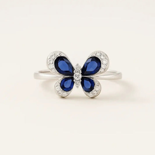Mystic Butterfly 925 Sterling Silver Ring - Alymwndw