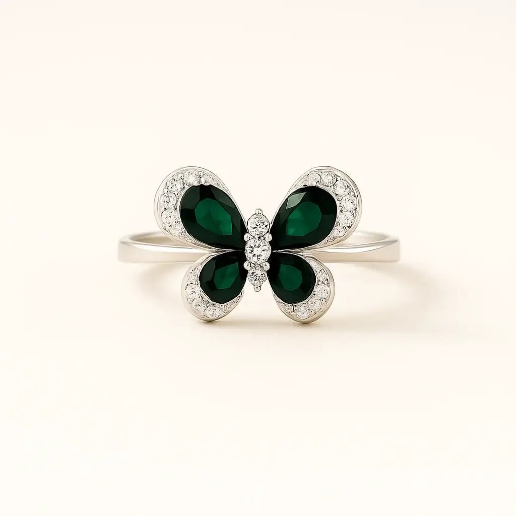 Mystic Butterfly 925 Sterling Silver Ring - Alymwndw