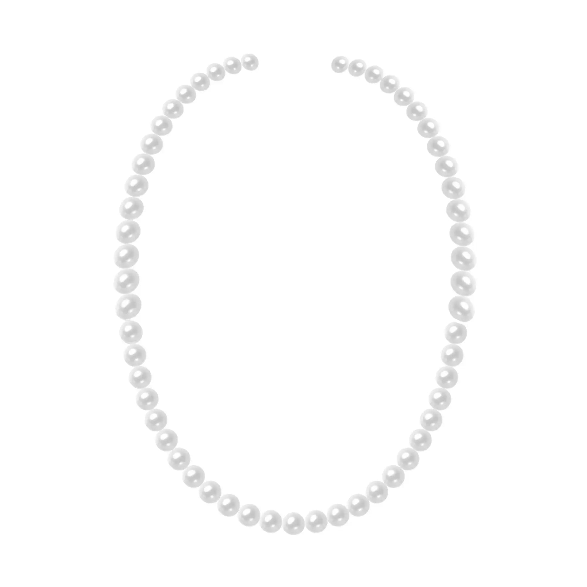 Natural Pearl Necklace 18K Gold / Silver / Platinum (Luxury Classic Design) - Alymwndw