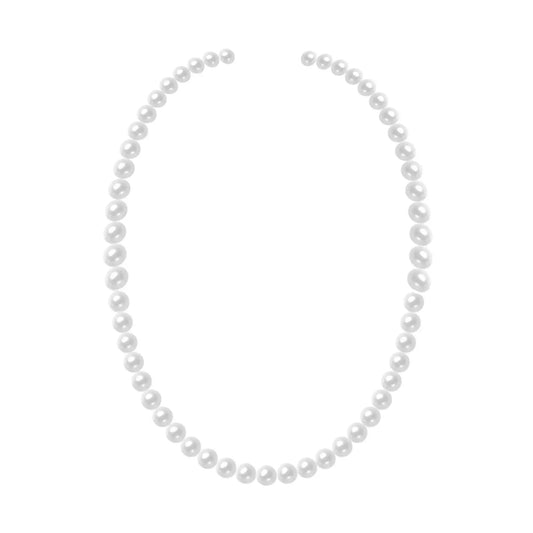 Natural Pearl Necklace 18K Gold / Silver / Platinum (Luxury Classic Design) - Alymwndw