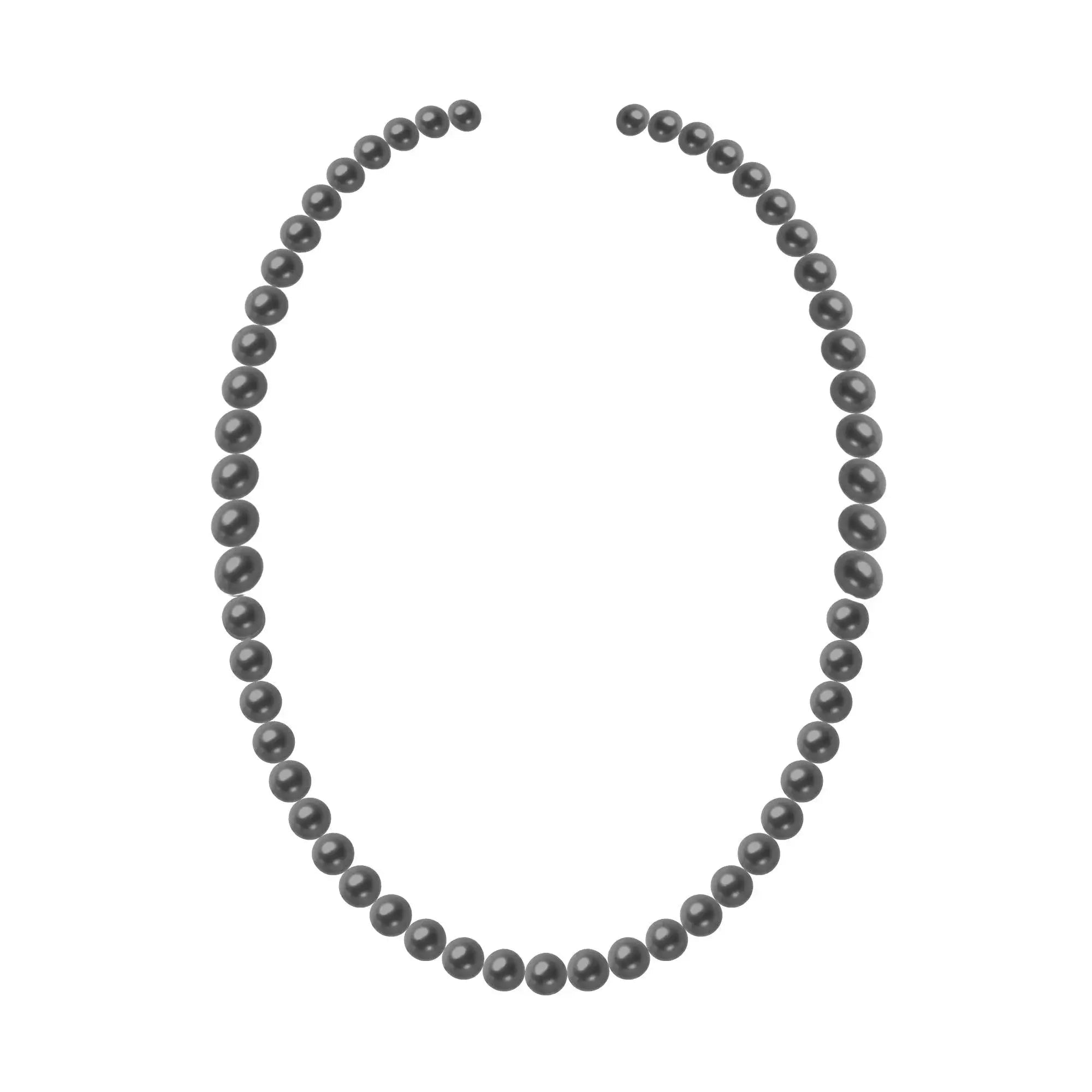 Natural Pearl Necklace 18K Gold / Silver / Platinum (Luxury Classic Design) - Alymwndw