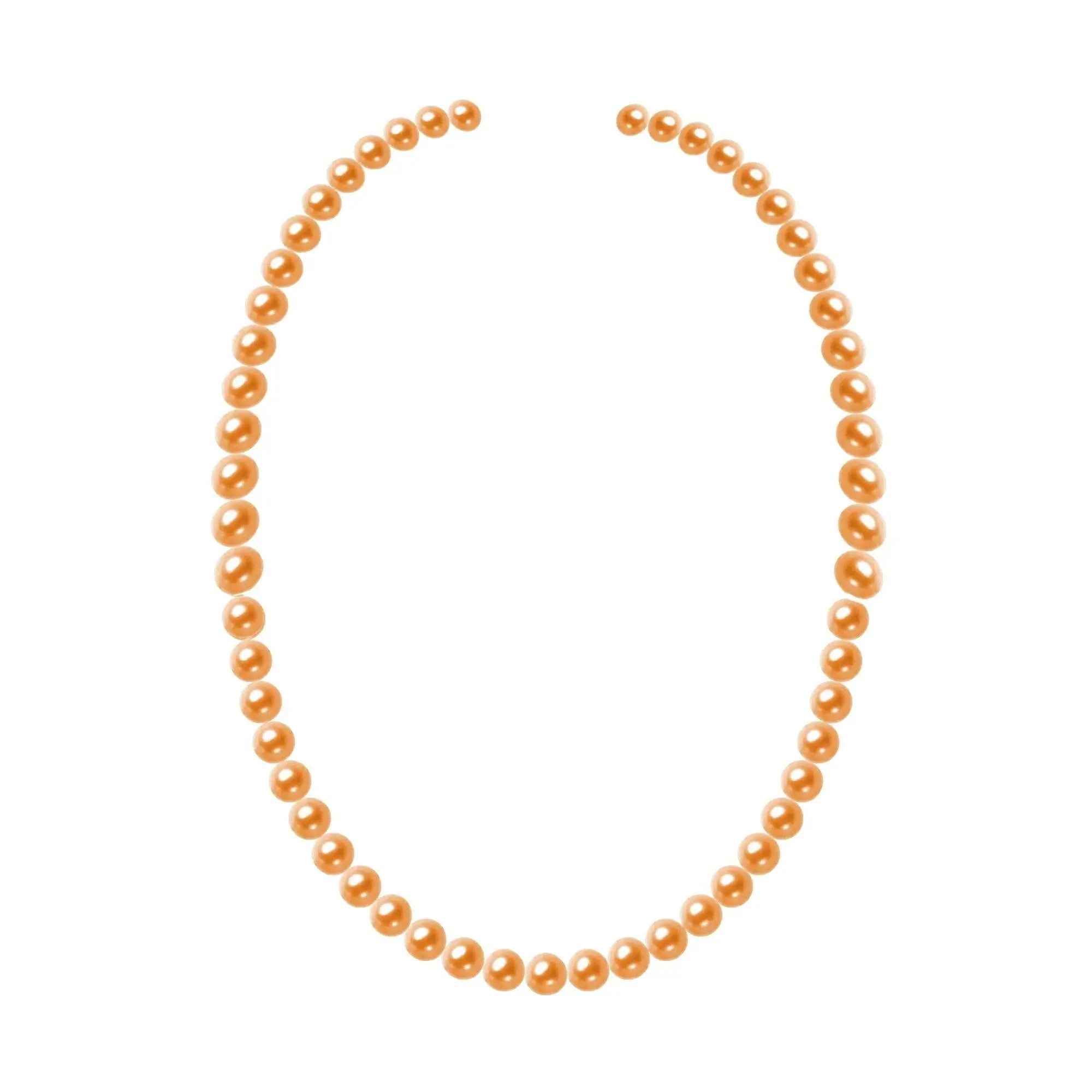 Natural Pearl Necklace 18K Gold / Silver / Platinum (Luxury Classic Design) - Alymwndw