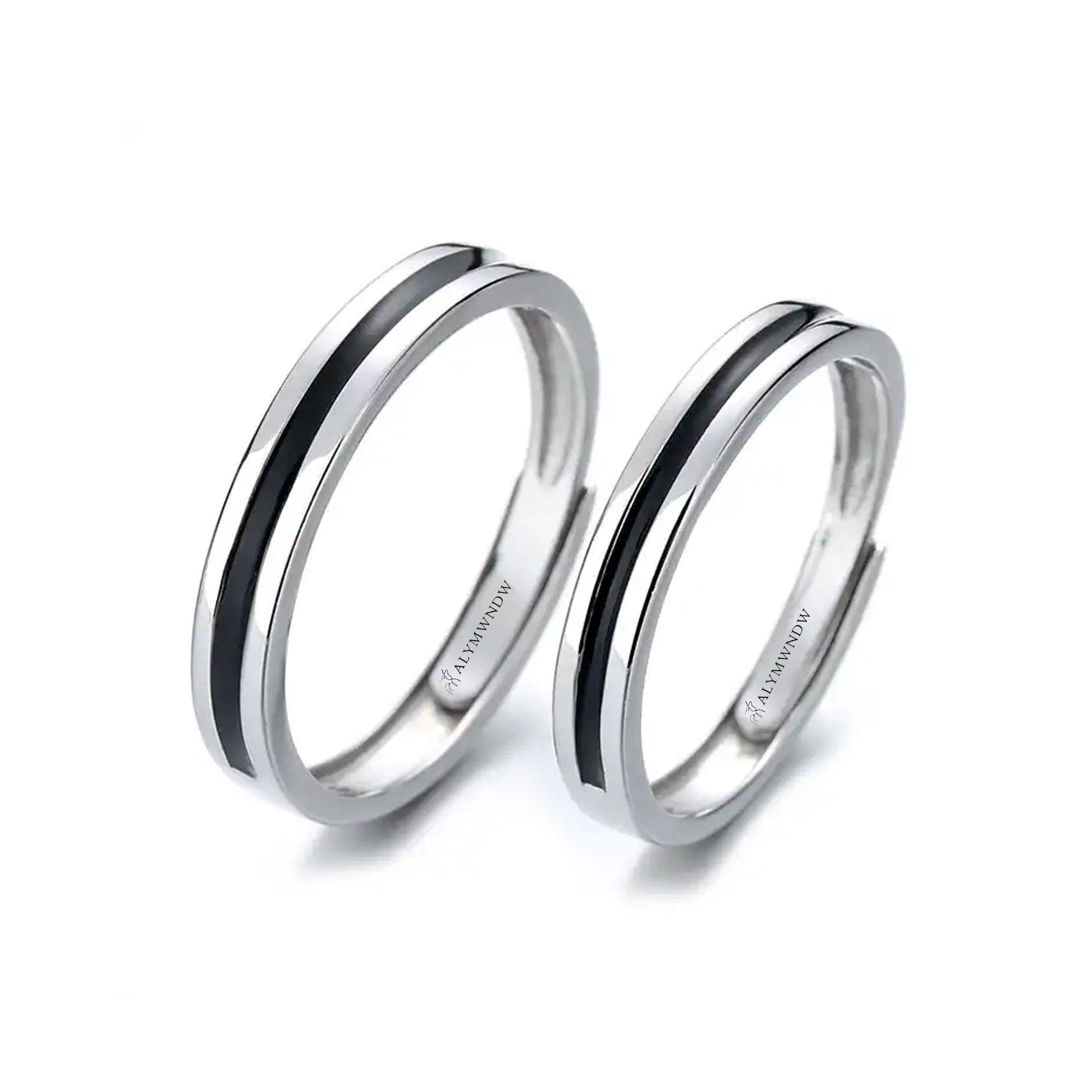NYANGA Classic Couple Rings – Gold, Silver & Rose Gold - Alymwndw