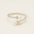 olden Grace Ring – 925 Silver Gold - Plated with Twin Freshwater Pearls - Alymwndw